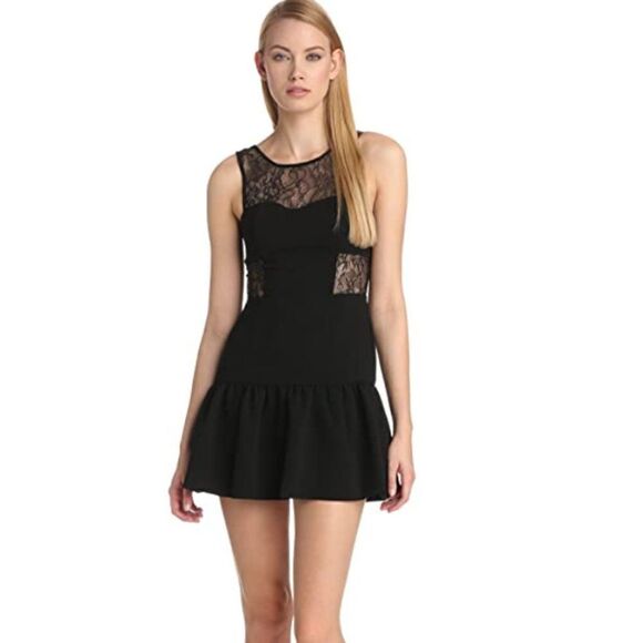 BCBGeneration black sleeveless lace dress - Picture 1 of 15
